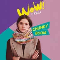 Katia Leaflet WOW Chunky Boom Turtleneck Knitting Pattern NL/EN/DE/FR/ES/IT