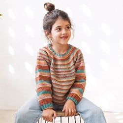Katia Leaflet Paint Granny Girls Knitting Pattern NL/EN/DE/FR/ES/IT