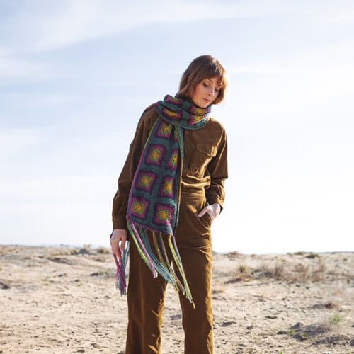 Katia Leaflet Paint Granny Shawl and Turtleneck Crochet Pattern NL/EN/DE/FR/ES/IT-3