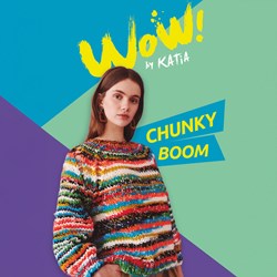 Katia Leaflet WOW Chunky Tree Women's Sweater Knitting Pattern NL/EN/DE/FR/ES/IT