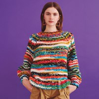 Katia Leaflet WOW Chunky Tree Women's Sweater Knitting Pattern NL/EN/DE/FR/ES/IT-2