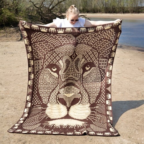 Zen Tangle Lion - AdO Crochet Kit Interlocking Special DK