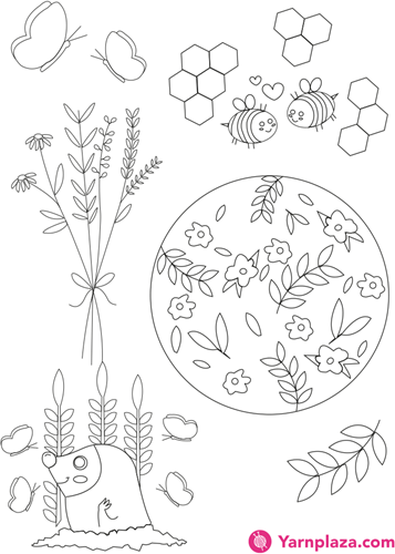 Yarnplaza Punch Pattern Spring (Stencil)-2