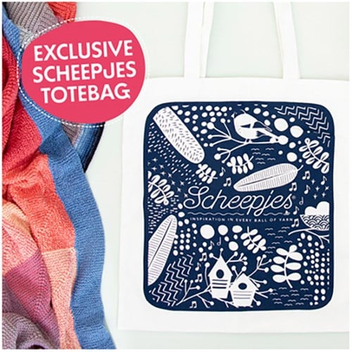 Scheepjes CKAL Dawn Chorus Kit 3: Bullfinch Blanket gratis tote bag