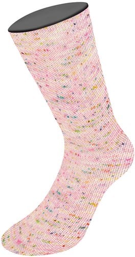 Lana Grossa Meilenweit 100 Spots 7047 pink/pastel pink/cream/turquoise/pink/orange/yellow/green-3