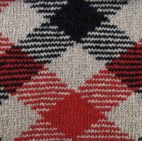 Katia Magic Diamonds 058 Beige / Red / Black-2