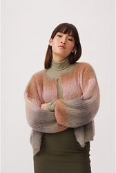 Essentials Super Kid Mohair Loves Silk Print Cardigan Knitting Kit