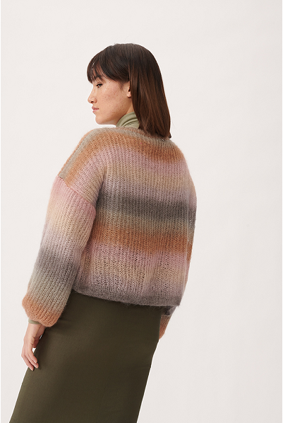 Essentials Super Kid Mohair Loves Silk Print Cardigan Knitting Kit