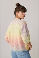 Knitting Pattern Creative Cotton Dégradé Lucky 8 Cardigan-2