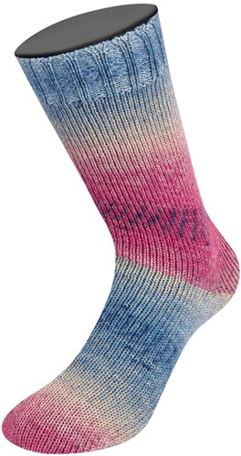 Lana Grossa Meilenweit 100 Alpaca Print 2202 Pink/old pink/blue violet/grey beige/mint/light jeans/pigeon blue-3