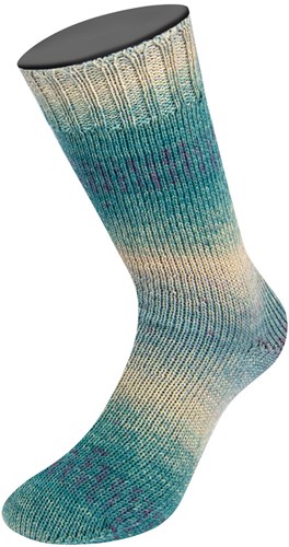 Lana Grossa Meilenweit 100 Alpaca Print 2203 Light petrol/petrol green/red violet/grey beige/light turquoise green/turquoise/berry-3
