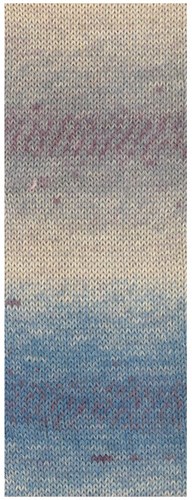 Lana Grossa Meilenweit 100 Alpaca Print 2205 Pigeon/grey blue/grey beige/light/mist grey/plum-2