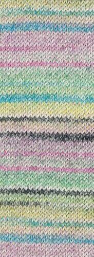Lana Grossa Meilenweit 100 Cotone Vegano Mango 4451 Lilac/Green/Anthracite/Lemon/Turquoise/Pink/Pink-3