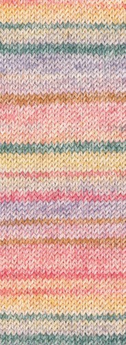 Lana Grossa Meilenweit 100 Cotone Vegano Mango 4453 Raspberry/vanilla/moss green/pale purple/nature/caramel/pink-3