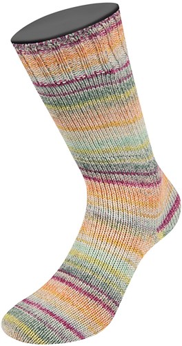 Lana Grossa Meilenweit 100 Cotone Vegano Mango 4456 Grey-green/natural/light green/light grey/yellow/apricot/fuchsia-2