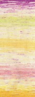 Lana Grossa Meilenweit 100 Dusk 6212 Blue/red purple/Cream/lime/yellow/lilac/pink-3