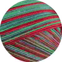 Lana Grossa Meilenweit 100 Merino Christmas 6790 Light red/red/green/light green-2