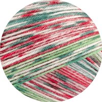 Lana Grossa Meilenweit 100 Merino Christmas 6793 Light red/orange/white/light/dark green-2