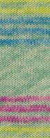 Lana Grossa Meilenweit 100 Merino Extrafine Luna 4112 Mint/Pale Green/Lime/Blue-3