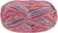 Lana Grossa Meilenweit 100 Merino Extrafine Luna 4115 Pink/Rose/Orange/Turquoise Blue/Raspberry
