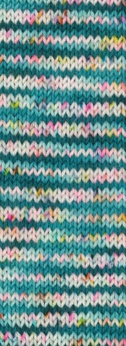Lana Grossa Meilenweit 100 Spots 7041 Light/Dark Petrol/White/Pink/Yellow/Violet-2