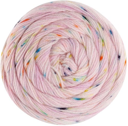 Lana Grossa Meilenweit 100 Spots 7047 pink/pastel pink/cream/turquoise/pink/orange/yellow/green