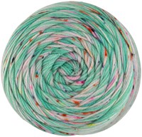 Lana Grossa Meilenweit 100 Spray 5101 Turquoise/Raw White/Orange/Pale/Dark Green