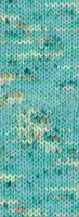 Lana Grossa Meilenweit 100 Spray 5101 Turquoise/Raw White/Orange/Pale/Dark Green-3
