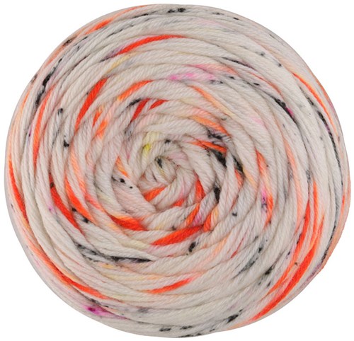 Lana Grossa Meilenweit 100 Spray 5105 Cream/Orange/Yellow/Pink/Anthracite/Turquoise