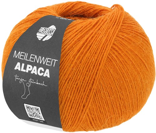 Lana Grossa Meilenweit 100 Alpaca 2019 Orange