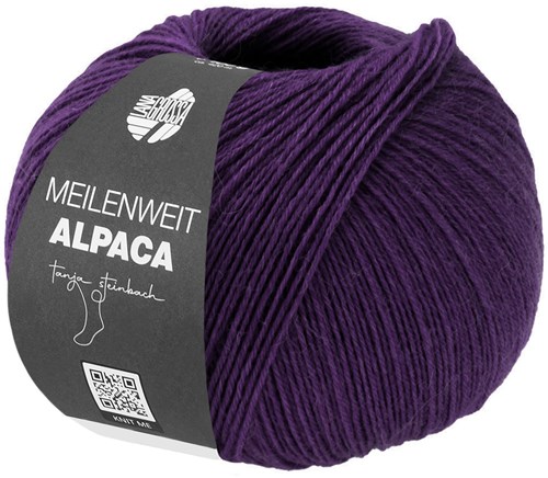 Lana Grossa Meilenweit 100 Alpaca 2021 Dark Violet