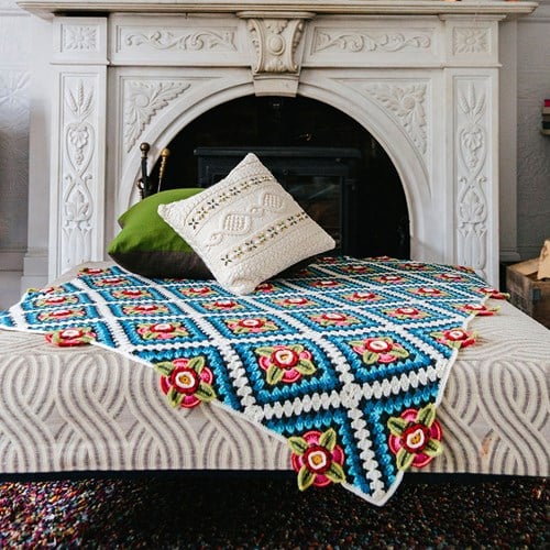 Mexican Diamonds Blanket Crochet Kit - Including Digital Pattern