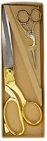 Milward Set Fabric Scissors (25,5cm) & Embroidery Scissors (11.5cm) Gold-2
