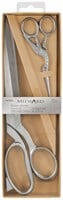Milward Set Fabric Scissors (25,cm) & Embroidery Scissors (11.5cm) Silver-2