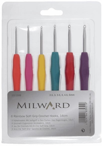 Milward Soft Grip Crochet Hook Set 2.50 - 5.00mm 