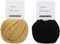 Yarn and Colors Mini Malistic WOW! Wall Hanging Kit 089 Gold / Black-2