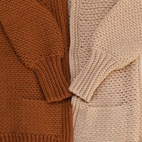 Yarn and Colors Morning Glory Cardigan Crochet Kit 1 Limestone XXL-3