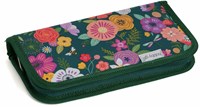 Crochet Hook Case Floral Garden Teal