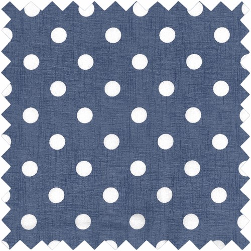 Sewing Box Large Denim Polka Dot-2