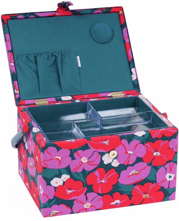 Sewing Basket Large Modern Floral 