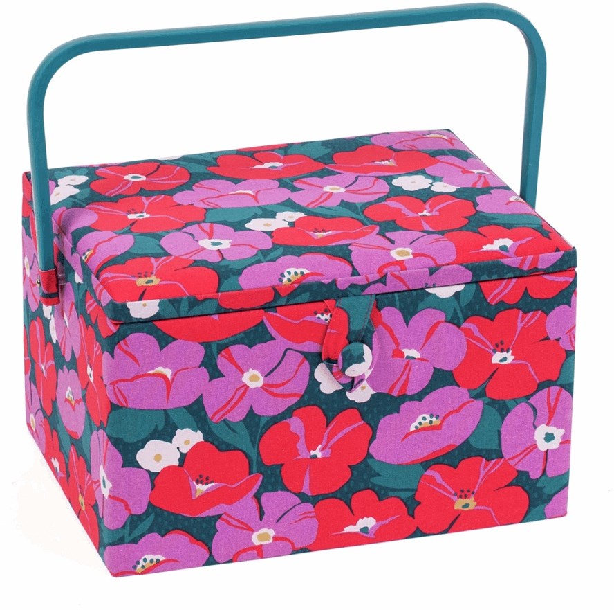 Sewing Basket Large Modern Floral