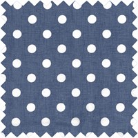 Sewing Box Medium Denim Polka Dot-2