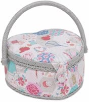 Sewing Basket Small Notions Heart Shape