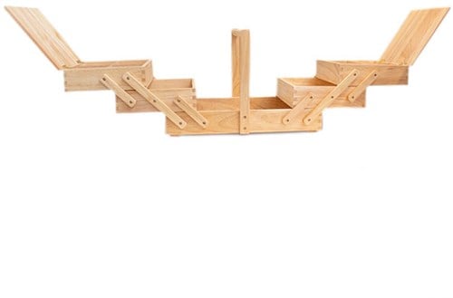 Sewing Box Wood L Light-2