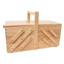 Sewing Box Wood L Light