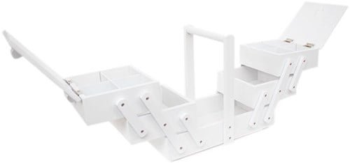 Sewing Box Wood M White-2