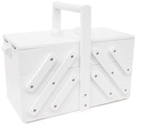 Sewing Box Wood M White