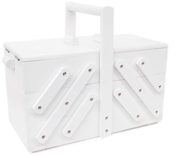 Sewing Box Wood M White