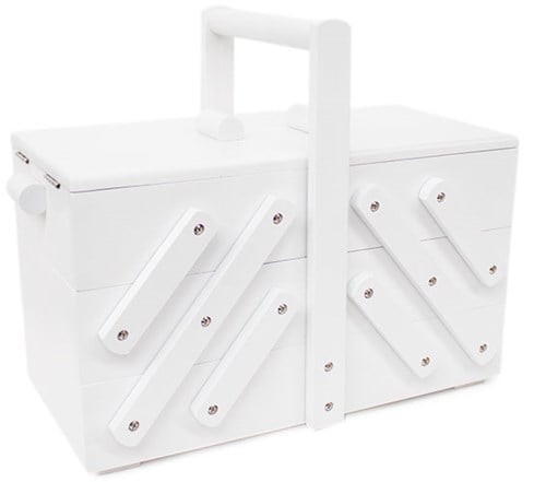 Sewing Box Wood M White