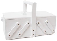 Sewing Box Wood S White